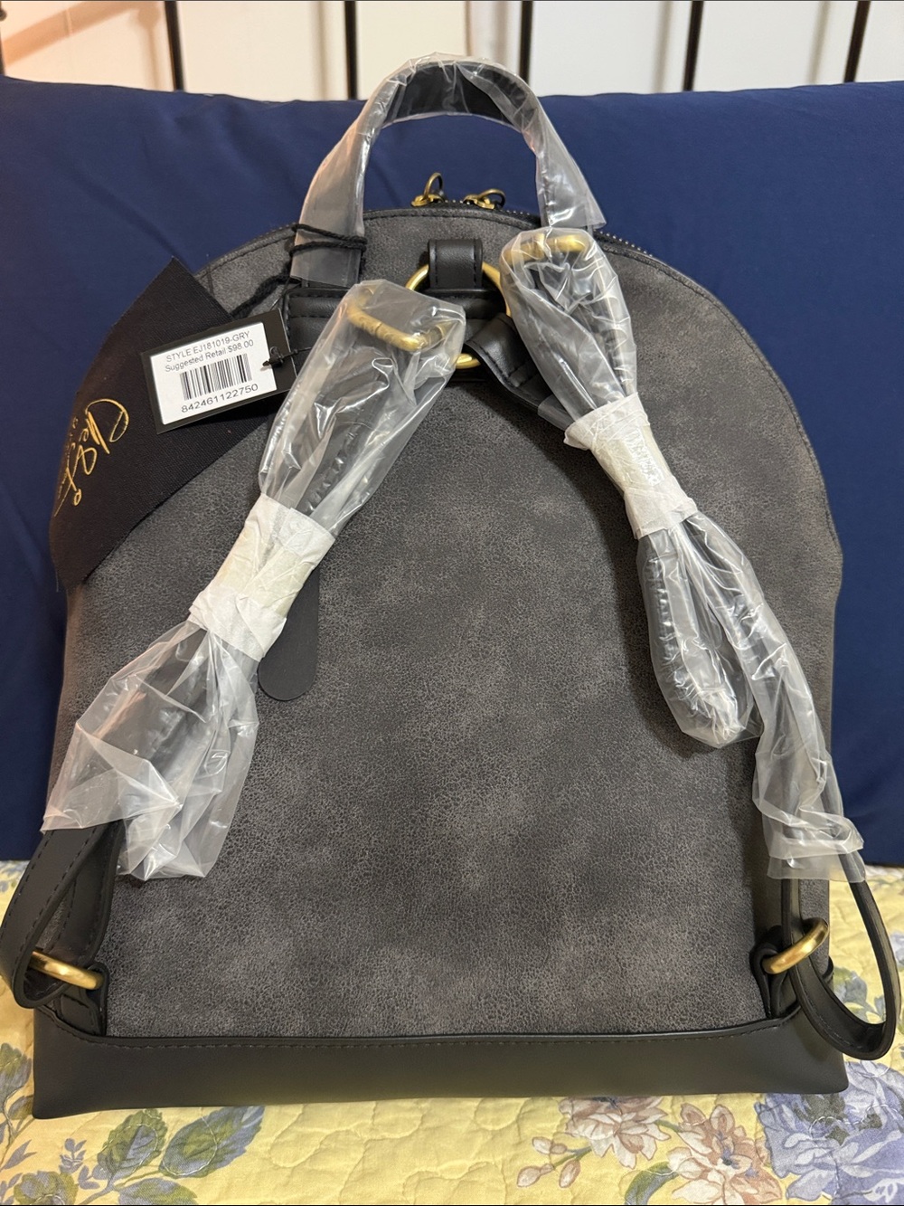 Elle & Jae Gypset Vegan Leather Backpack with Colorful Bird Embroidery - Picture 5 of 12